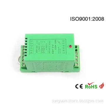 DIN Rail Isolated 4-20mA/0-10V to RS232/RS485 a-D Converter